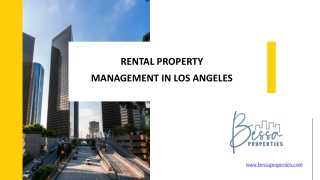 Rental Property Management in Los Angeles - www.bessaproperties.com