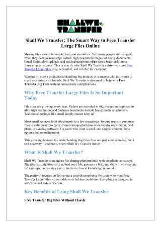 Free Transfer Large Files Securely with Instant Uploads