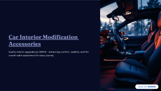 Premium Car Modification Solutions by Carvve