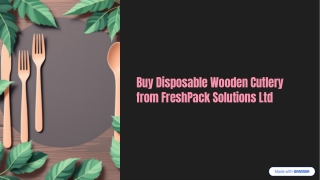 Eco-Friendly Disposable Wooden Cutlery UK