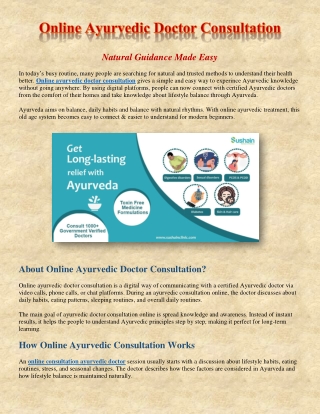 Book Online Ayurvedic Doctor Consultation by Expert Ayurvedic Care at Home
