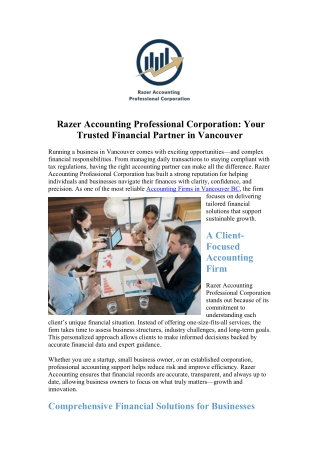 Bookkeeping Services in Vancouver