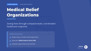 Medical Relief Organizations Advancing Global Care Worldwide