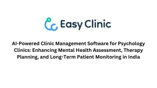 AI-Powered Clinic Management Software for Psychology Clinics