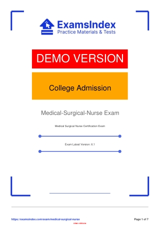 Medical-Surgical Nurse Certification Exam Guide