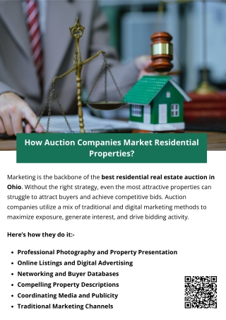 How Auction Companies Market Residential Properties?