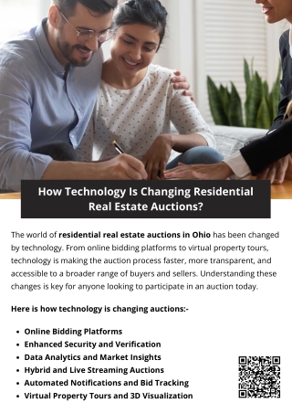 How Technology Is Changing Residential Real Estate Auctions?