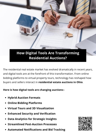 How Digital Tools Are Transforming Residential Auctions?