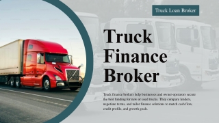 Truck Loan Broker | Get Fast, Flexible Financing Solutions for New