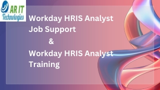 Workday HRIS Analyst Job Support