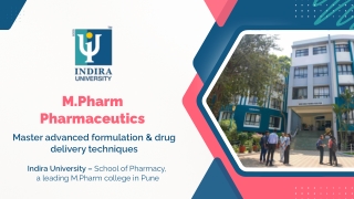 M.Pharm Pharmaceutics in Pune | Admission, Eligibility & Future Prospects