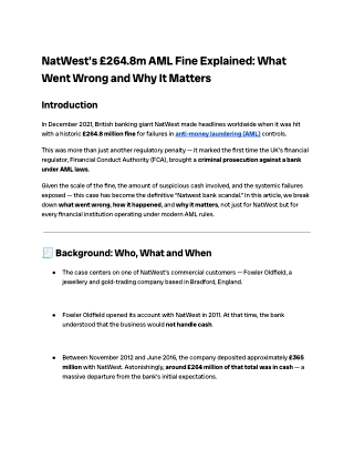 NatWest £264.8m AML Fine Explained | Andorra Facts