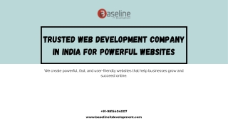 Trusted Web Development Company in Mohali for Powerful Websites