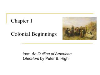 Chapter 1 Colonial Beginnings