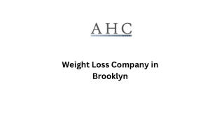 Weight Loss Company in Brooklyn