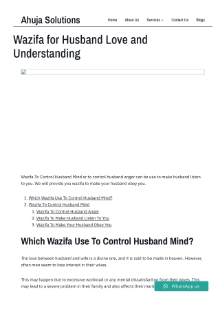 Wazifa for Husband Love and Understanding