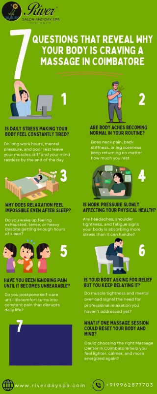 Seven QUESTIONS THAT REVEAL WHY YOUR BODY IS CRAVING A MASSAGE IN COIMBATORE