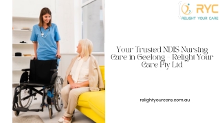 Your Trusted NDIS Nursing Care in Geelong – Relight Your Care Pty Ltd