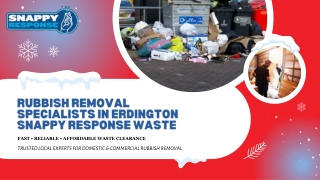 Rubbish Removal Specialists in Erdington – Snappy Response Waste