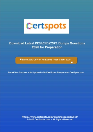 Certified Pega Data Scientist 25 PEGACPDS25V1 Dumps Questions