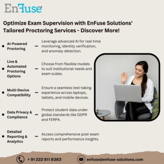 Optimize Exam Supervision with EnFuse Solutions' Tailored Proctoring Services