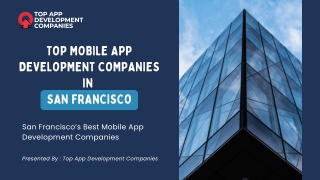 Top 10 App Development Companies in San Francisco