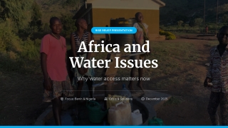 Tackling Africa and Water Issues Through Lasting Change
