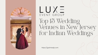 Top Wedding Venues in New Jersey Indian Wedding Venues NJ Guide