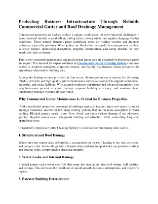 Protecting Business Infrastructure Through Reliable Commercial Gutter and Roof