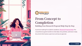From Concept to Completion: Building Your Research Proposal Help Step-by-Step