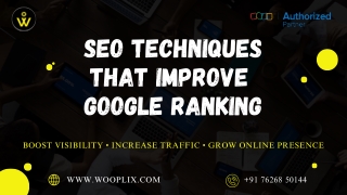 SEO Techniques That Improve Google Ranking