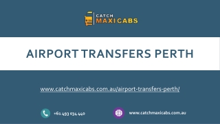 Airport Transfers Perth