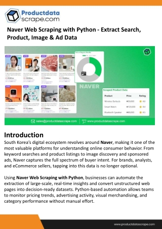 Naver Web Scraping with Python - Extract Search, Product, Image & Ad Data