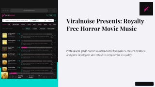 Royalty Free Horror Movie Music for Films and Trailers