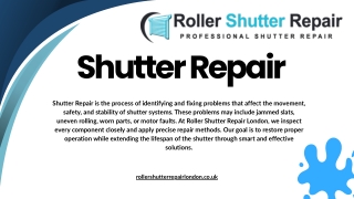 Everyday Shutter Repair Crafted For Quiet Motion And Reliable Control