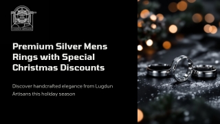 Premium Silver Mens Rings with Special Christmas Discounts