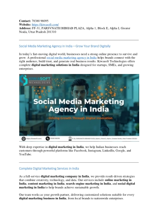 Social Media Agency in India for Engagement