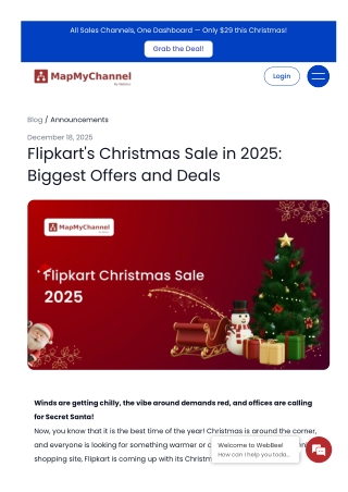 Flipkart's Christmas Sale in 2025: Biggest Offers and Deals