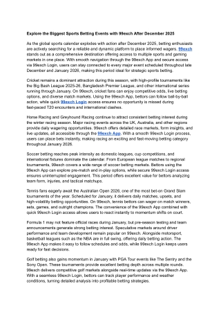 Explore the Biggest Sports Betting Events with 99exch After December 2025