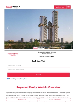 Raymond Realty Wadala Brings Elegant Living to Mumbai