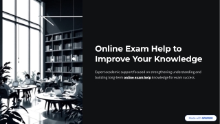 Online Exam Help to Improve Your Knowledge