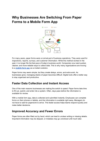 Why Businesses Are Moving Away From Paper Forms and Choosing a Mobile Form App
