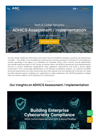 Adhics Readiness Check UAE Compliance Overview