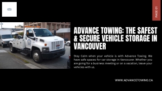 Advance Towing: The Safest & Secure Vehicle Storage in Vancouver