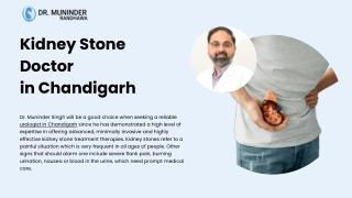 Kidney Stone doctor in Chandigarh
