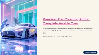 Premium Car Cleaning Kit by Carvve – Complete Car Care Solution