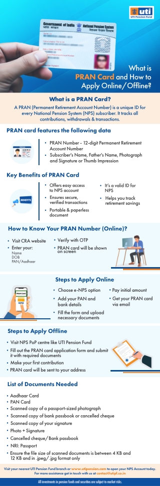What is PRAN Card and How to Apply Online Offline - UTI PFL
