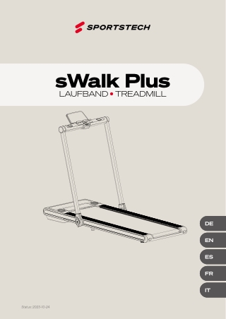 Sportstech SWALK Plus Laufband – 12 km/h & Steigung