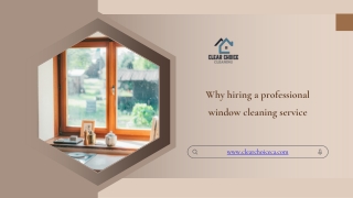 Why hiring a professional window cleaning service