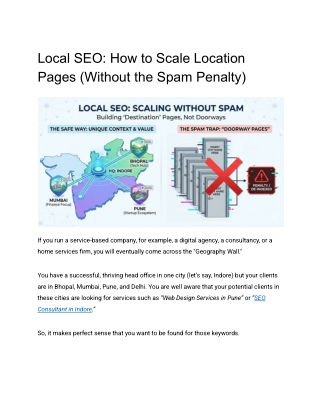 Local SEO: How to Scale Location Pages (Without the Spam Penalty)
